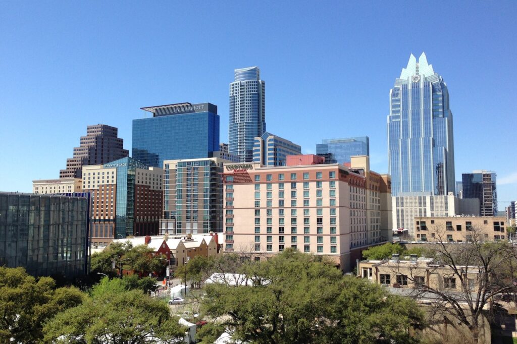 Fort Worth skyline. The Aloft Fort Worth provides the perfect home base for your staycation in Fort Worth.